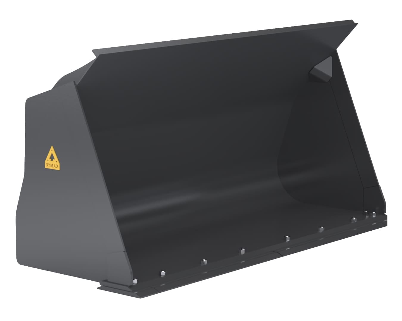 Dymax light material bucket, front view