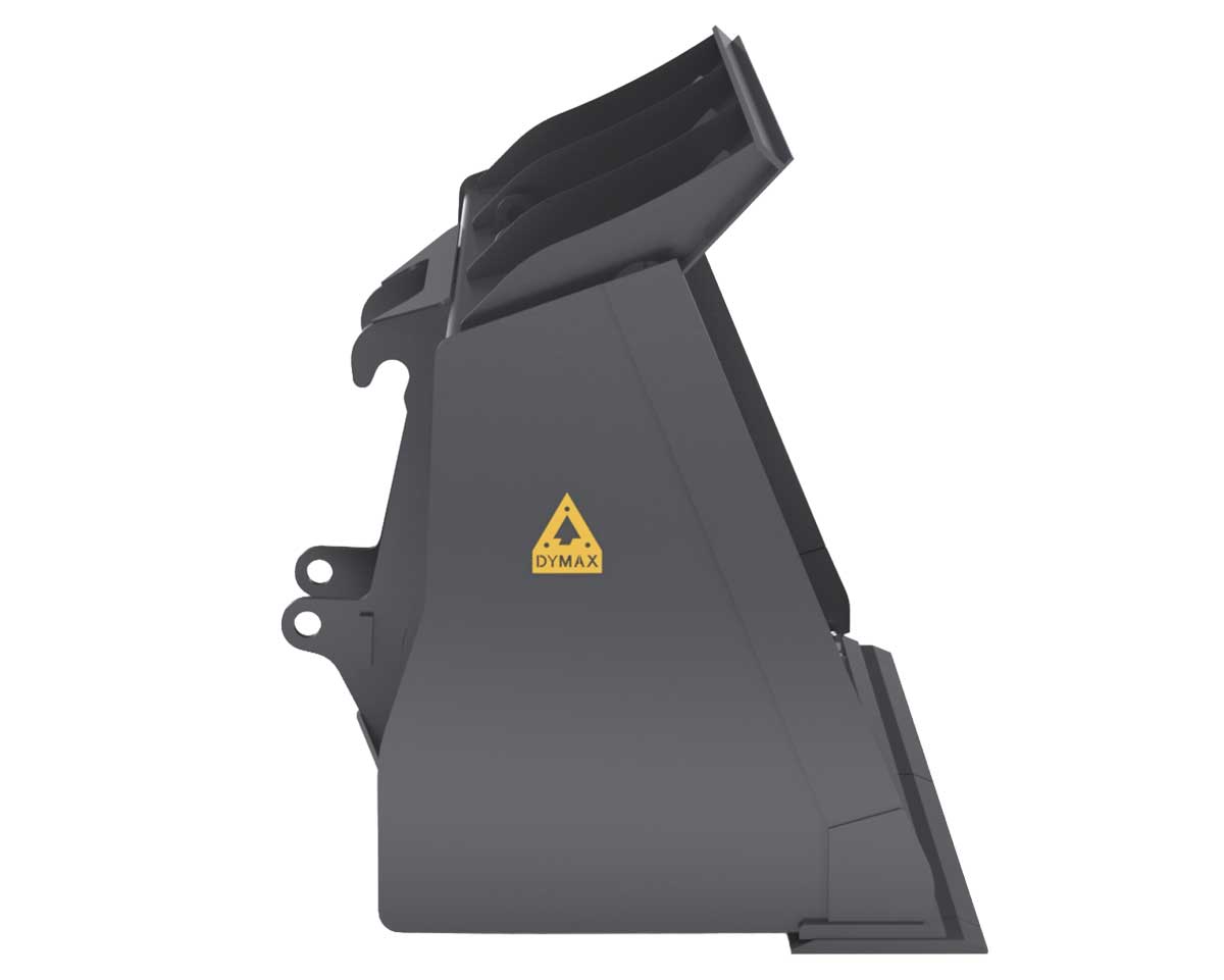 Dymax light material bucket, side profile
