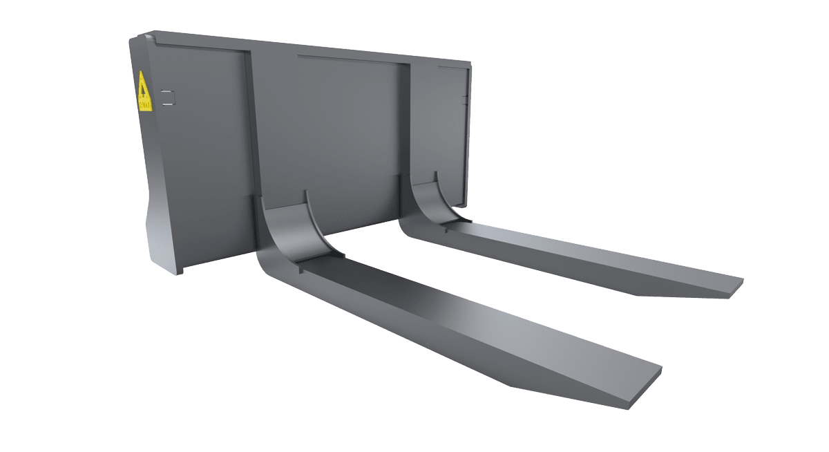 Dymax block handling forks with welded fixed tines