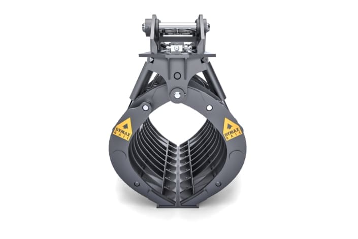Dymax Basket Tine Grapple for debris sorting, front view
